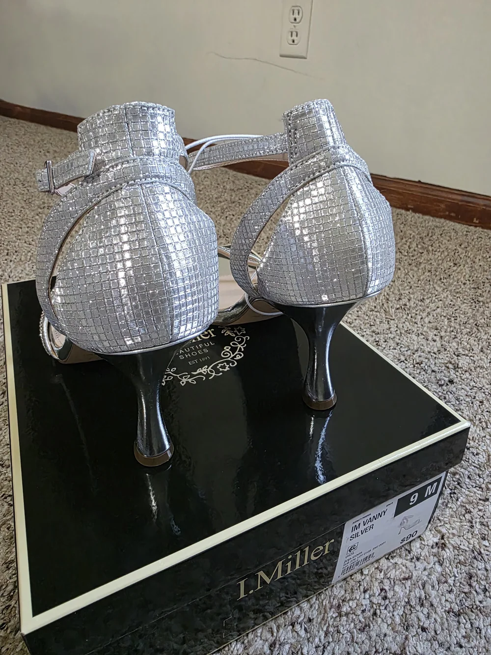 IM Vanny Silver Strappy Heeled Sandals